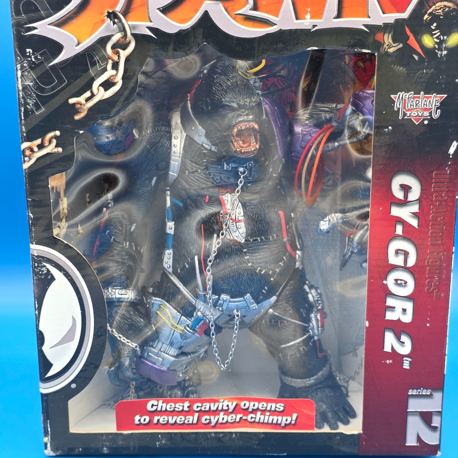 1995 Mcfarlane Toys Spawn Cygor 2 Robotic Gorilla Action Figure NEW IN BOX - Thumbnail 2