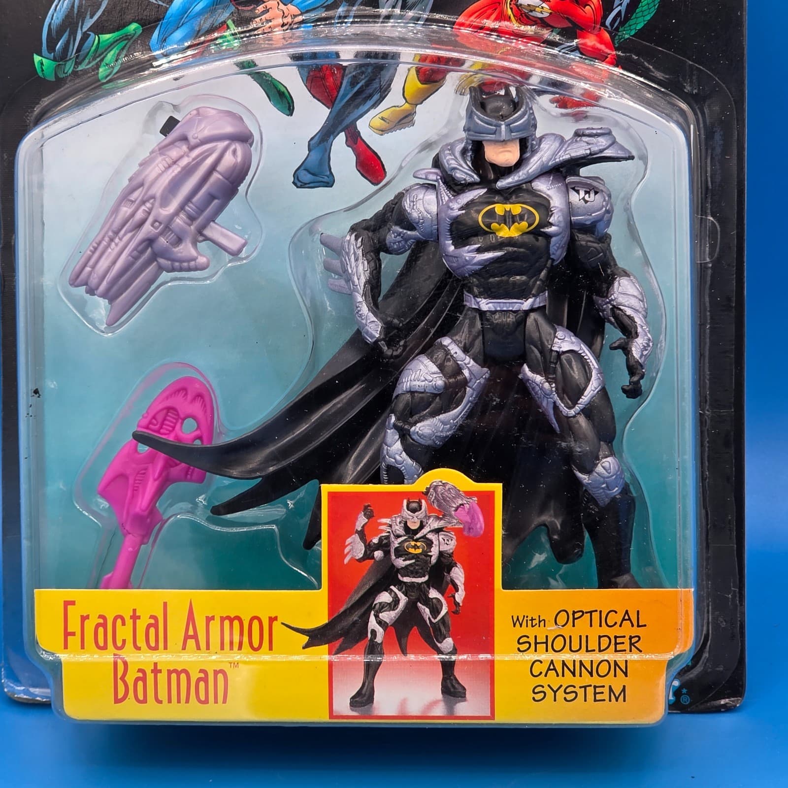 Fractal Armor Batman Total Justice DC Action Figure Vintage Kenner 1996 90's New - Thumbnail 2