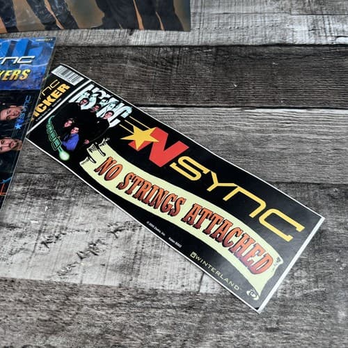 VTG 2001 Winterland NSYNC 3 Ring Binder & Stickers Justin Lance Joey JC Chris - Thumbnail 2