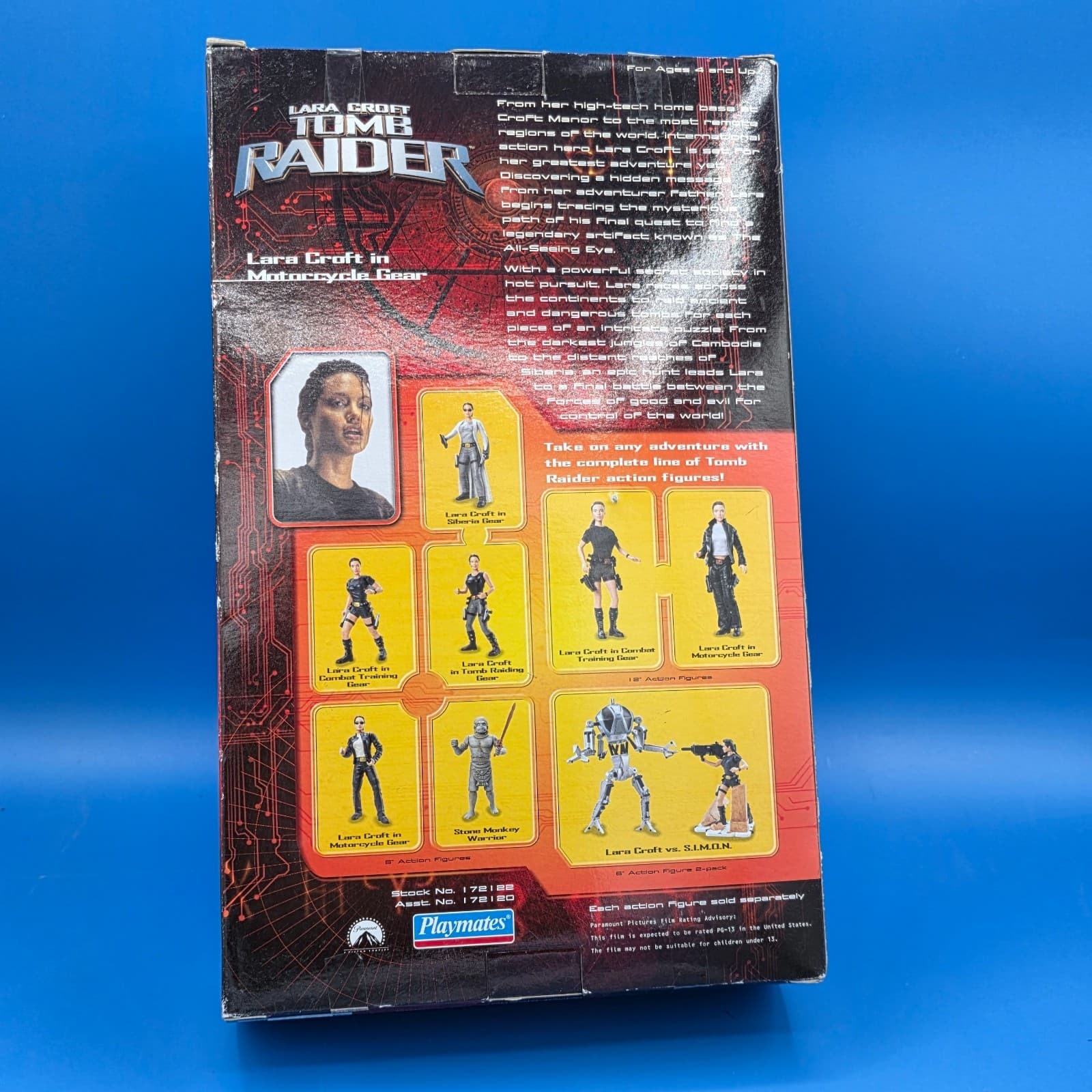 2001 Playmates Tomb Raider Lara Croft In Motorcycle Gear Action Figure Jolie NIB - Thumbnail 10