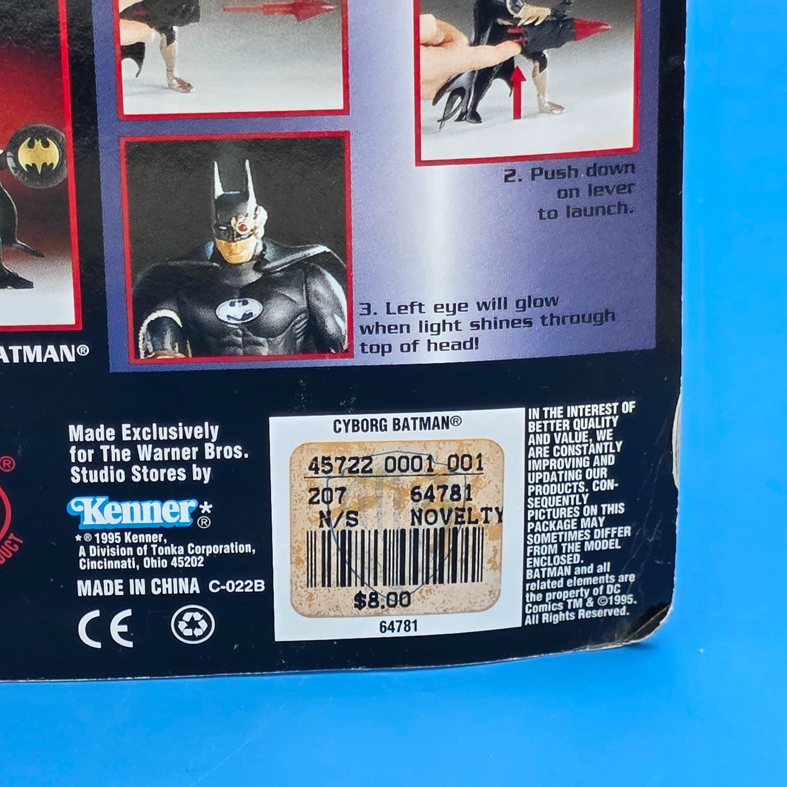1995 Kenner Batman Special Edition Cyborg Batman Action Figure - Thumbnail 7