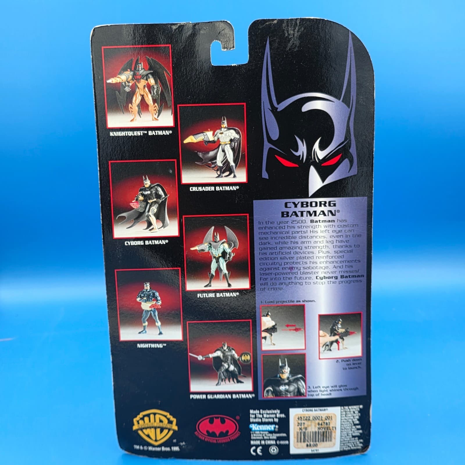 1995 Kenner Batman Special Edition Cyborg Batman Action Figure - Thumbnail 6