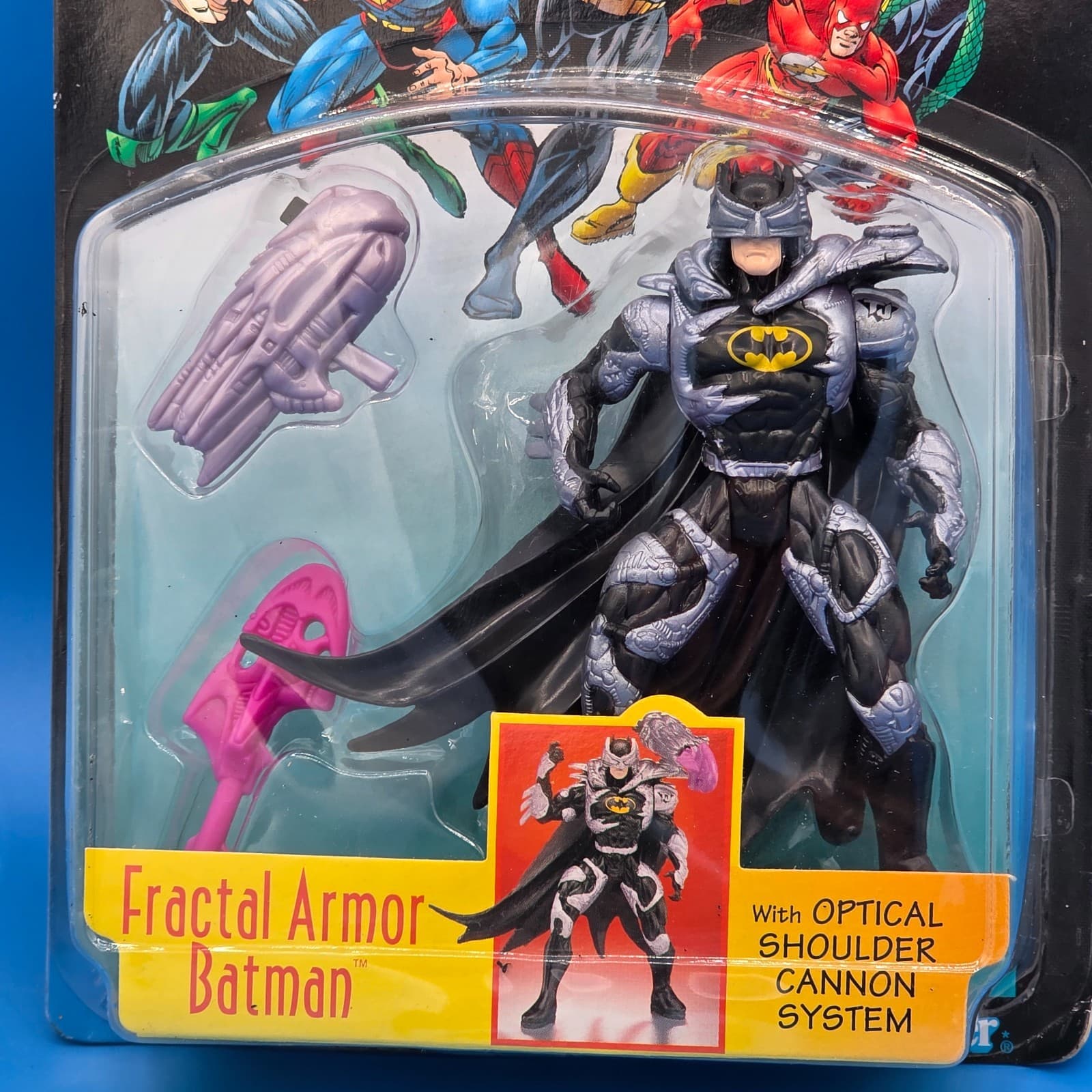 Fractal Armor Batman Total Justice DC Action Figure Vintage Kenner 1996 90's New - Thumbnail 2