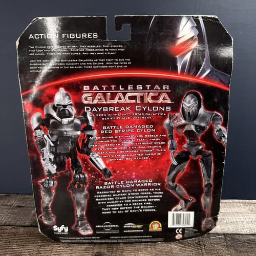 2010 Battle Star Galactica Red Stripe Cylon & Razor Cylon Warrior Diamond Toys - Thumbnail 8