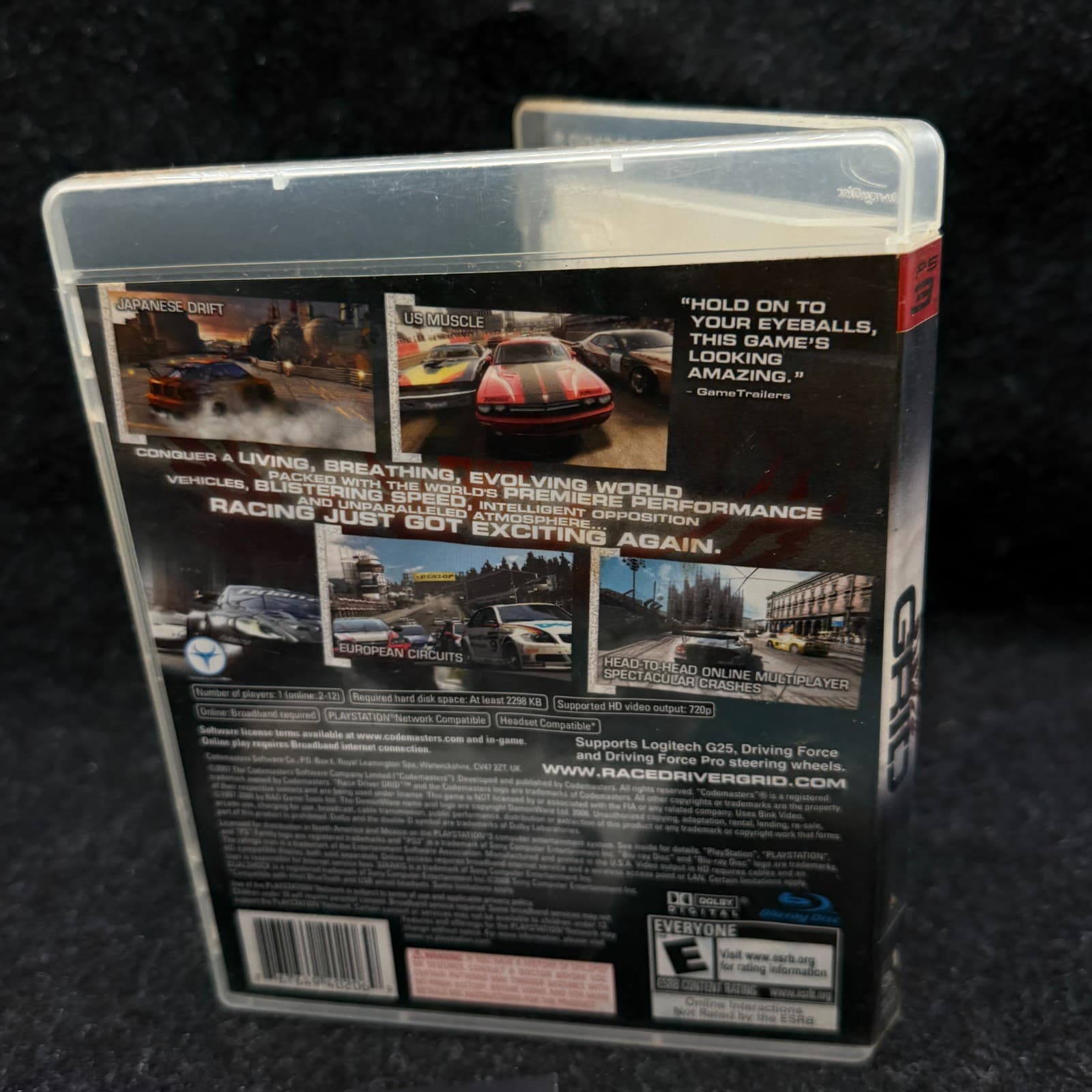 GRID Sony PlayStation 3 PS3 2008 Complete In Box CIB Tested - Thumbnail 4