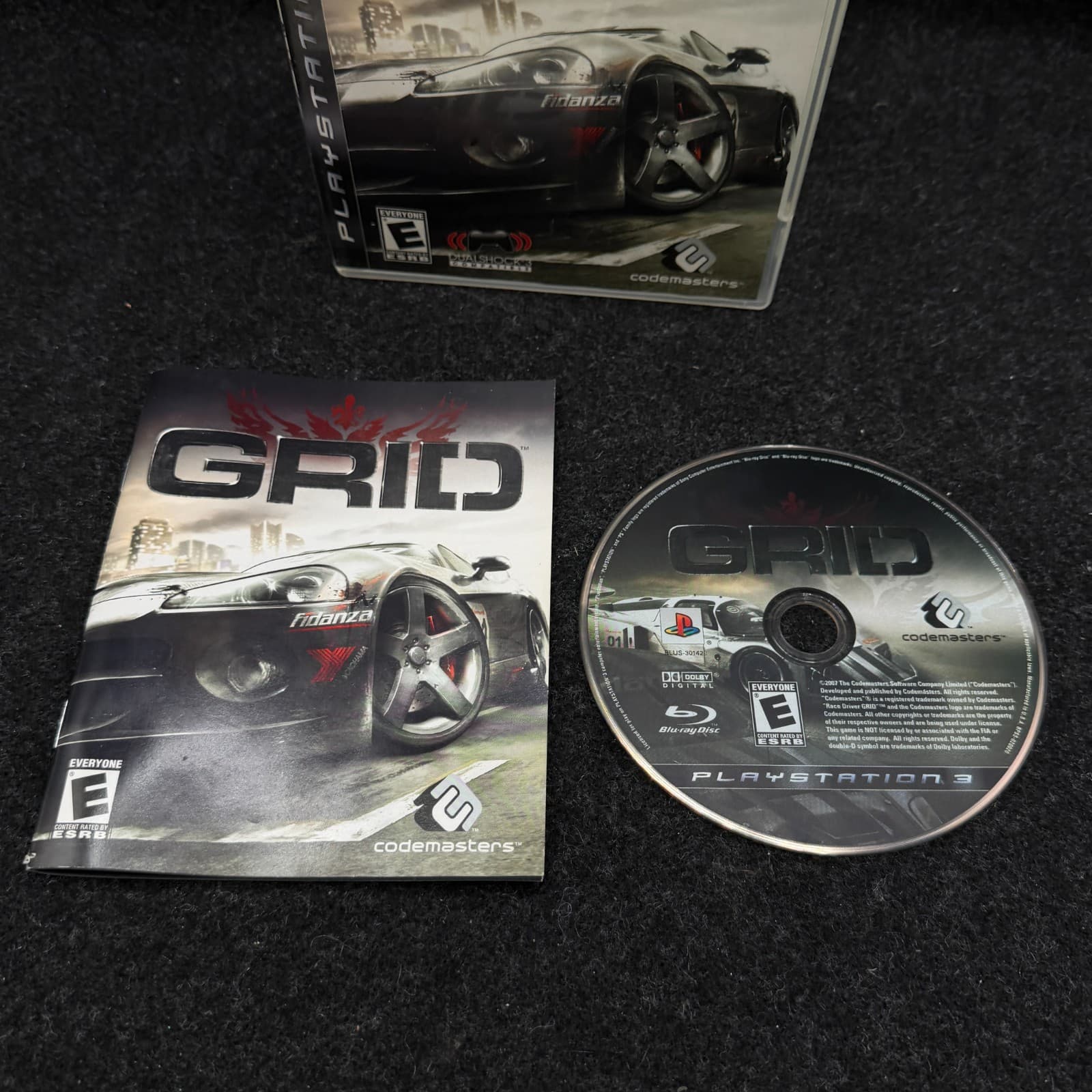 GRID Sony PlayStation 3 PS3 2008 Complete In Box CIB Tested - Thumbnail 3
