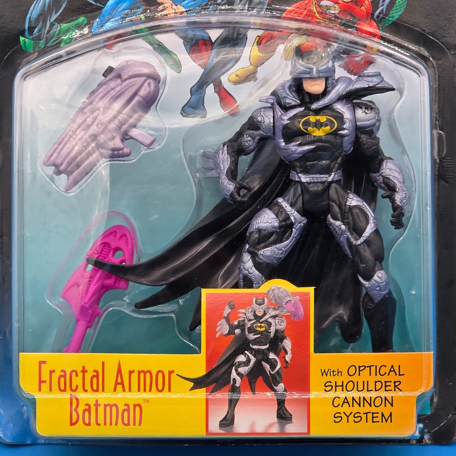Fractal Armor Batman Total Justice DC Action Figure Vintage Kenner 1996 90's New - Thumbnail 2