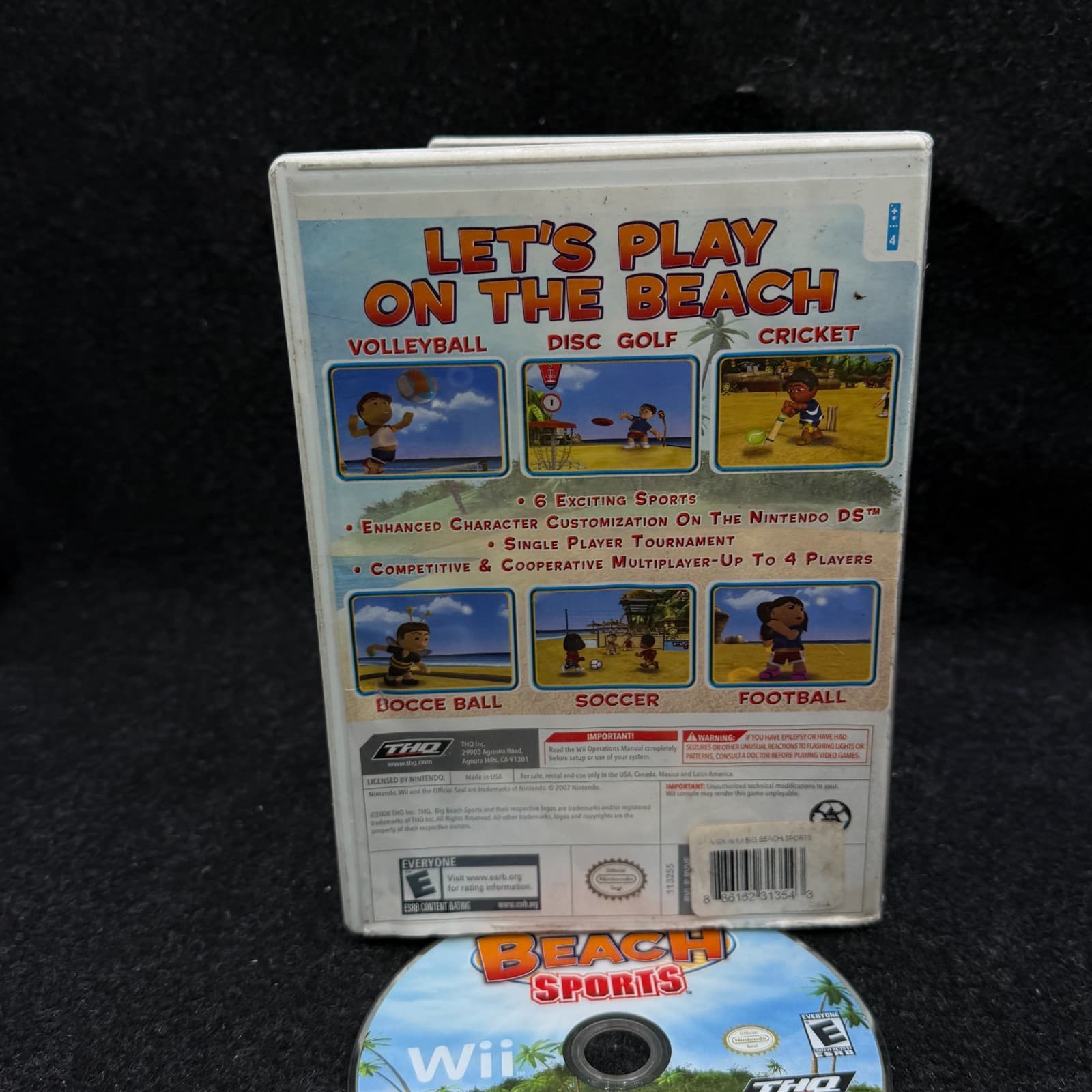 Big Beach Sports - (Nintendo Wii, 2008) Tested + Working NO MANUAL - Thumbnail 4