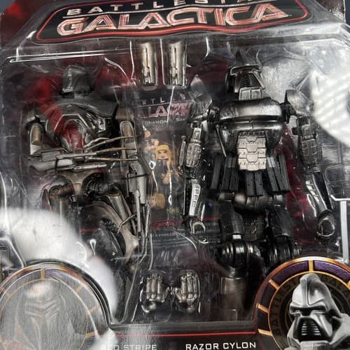 2010 Battle Star Galactica Red Stripe Cylon & Razor Cylon Warrior Diamond Toys - Thumbnail 3
