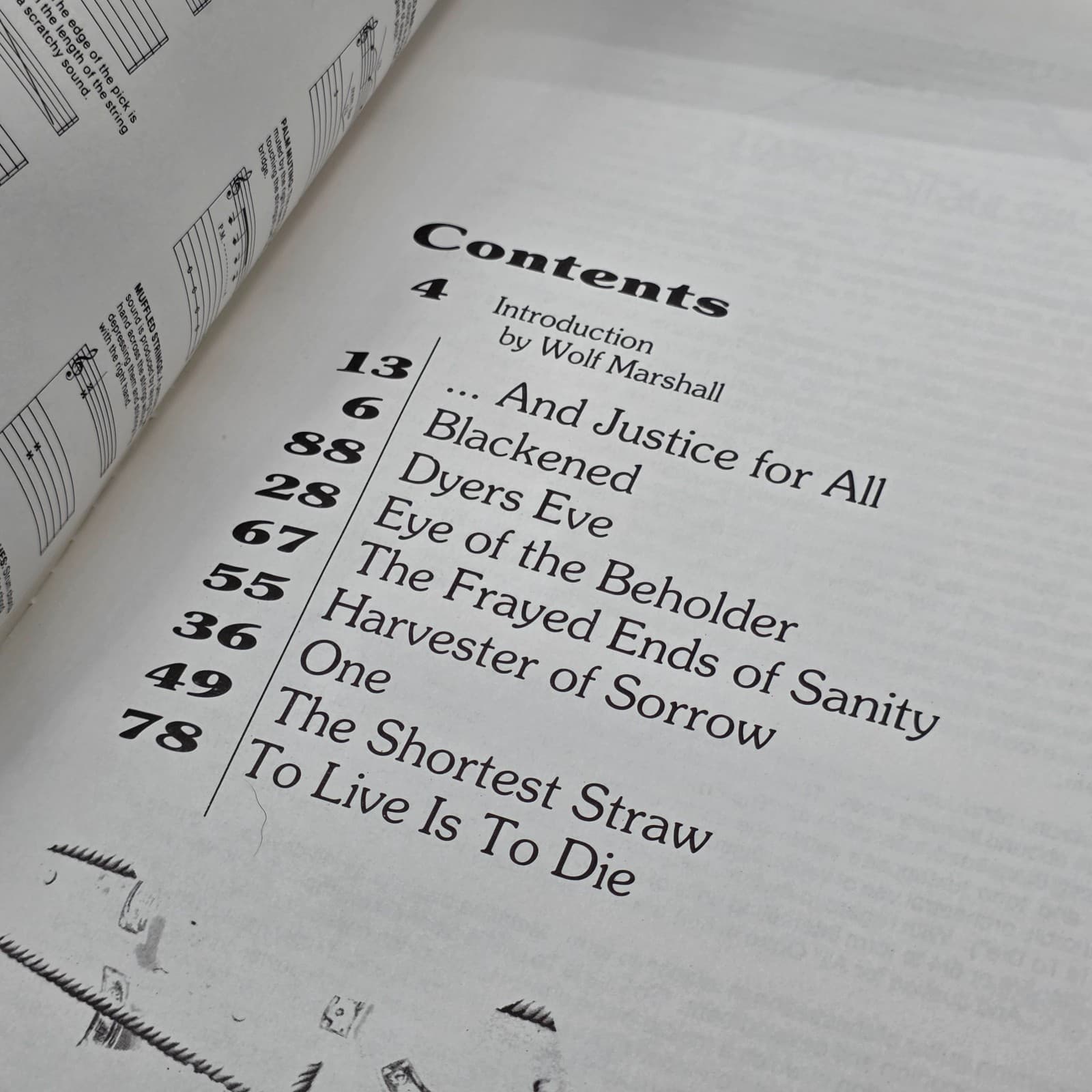 Metallica ...And Justice for All 1989 Songbook No Poster Guitar Vocal Tablature - Thumbnail 4