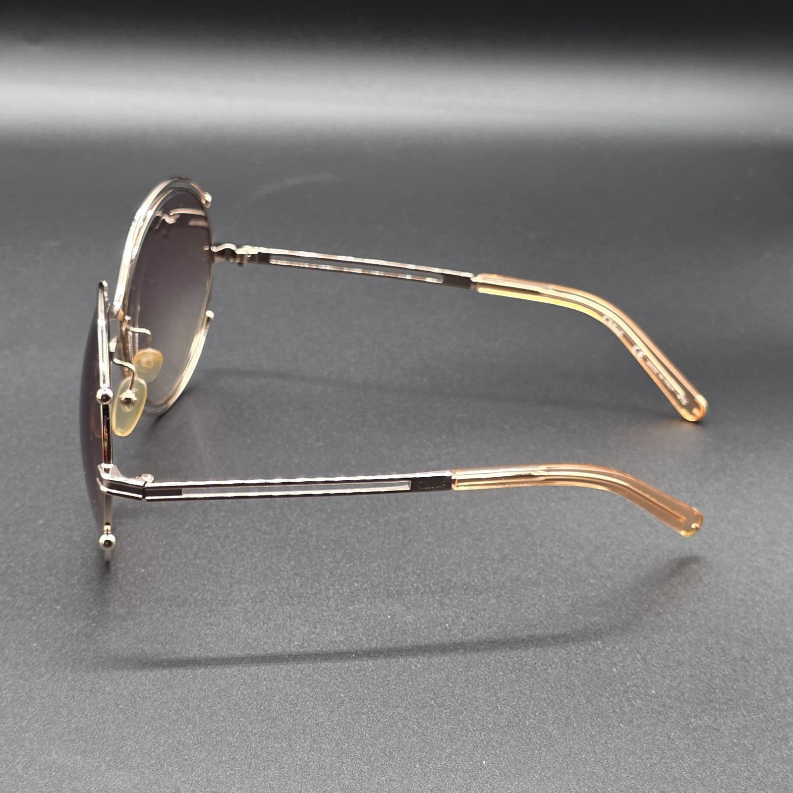 Chloé ISIDORA CE122S 785 rose gold peach/light grey shaded Sunglasses - Thumbnail 8