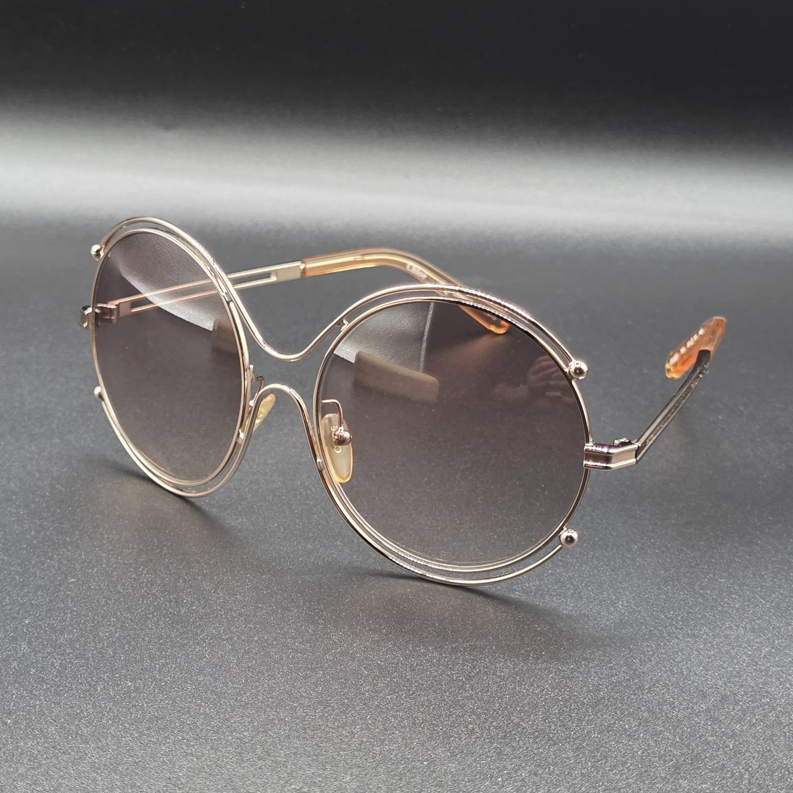 Chloé ISIDORA CE122S 785 rose gold peach/light grey shaded Sunglasses - Thumbnail 9