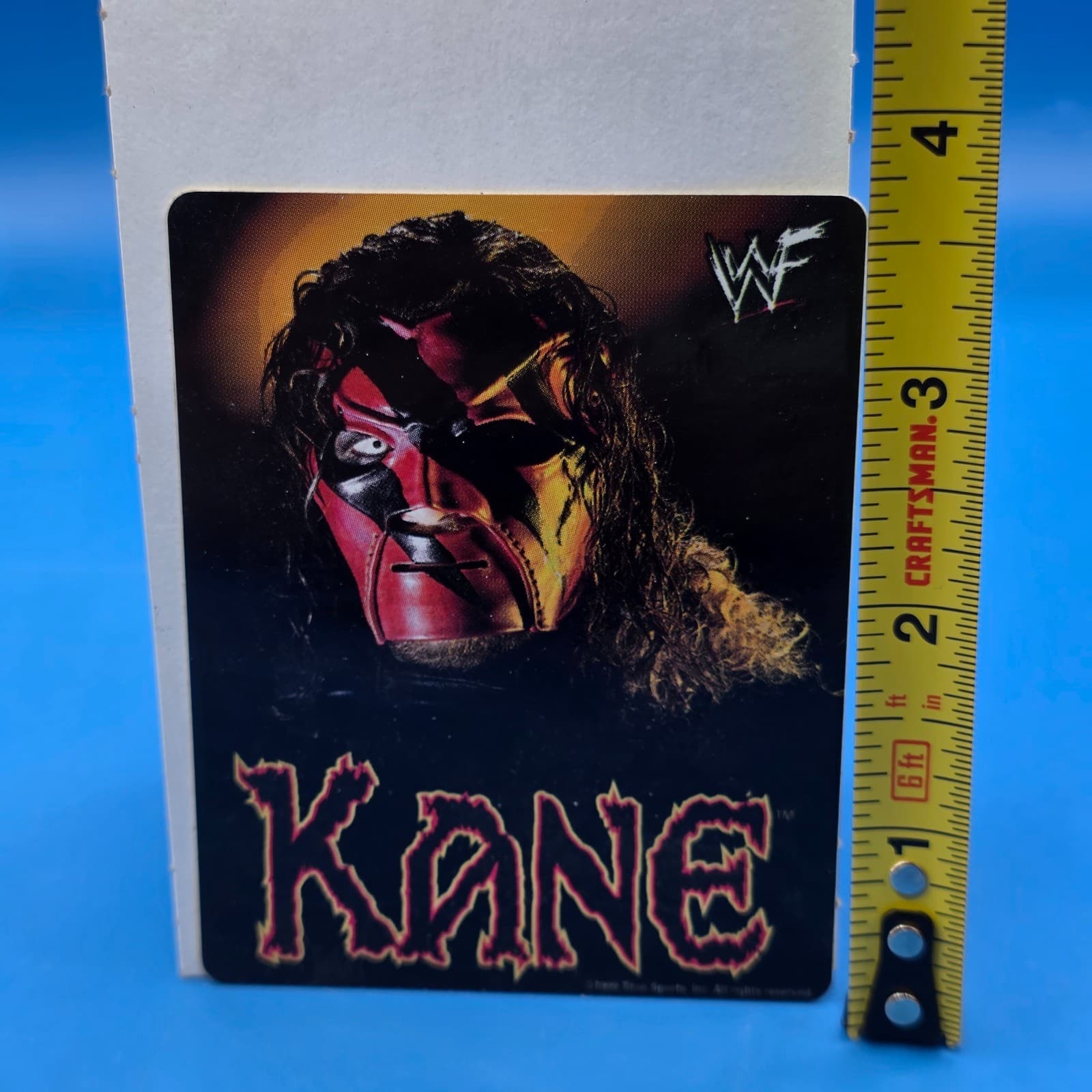 Vtg WWF Attitude Era KANE Vending Machine Prism Sticker Excellent NEW! #2 - Thumbnail 4