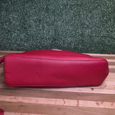 Kate Spade New York Red Pebble Leather Crossbody Bag Purse - Thumbnail 9