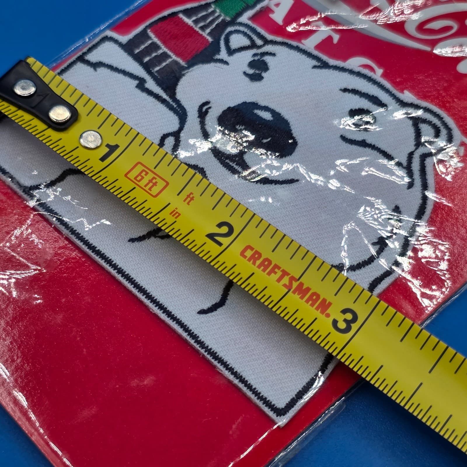 Vintage 1995 COCA COLA Patch Polar Bear ~ 3" Iron On Patch NEW Old Stock ~SEALED - Thumbnail 4