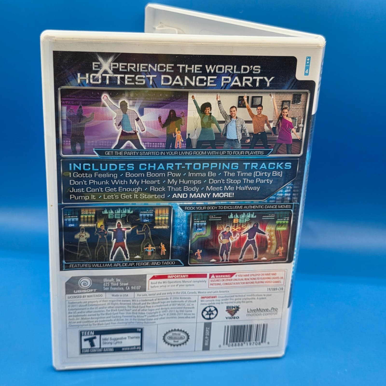 The Black Eyed Peas Experience Dance Party (Wii, 2011) Genuine Authentic - Thumbnail 4