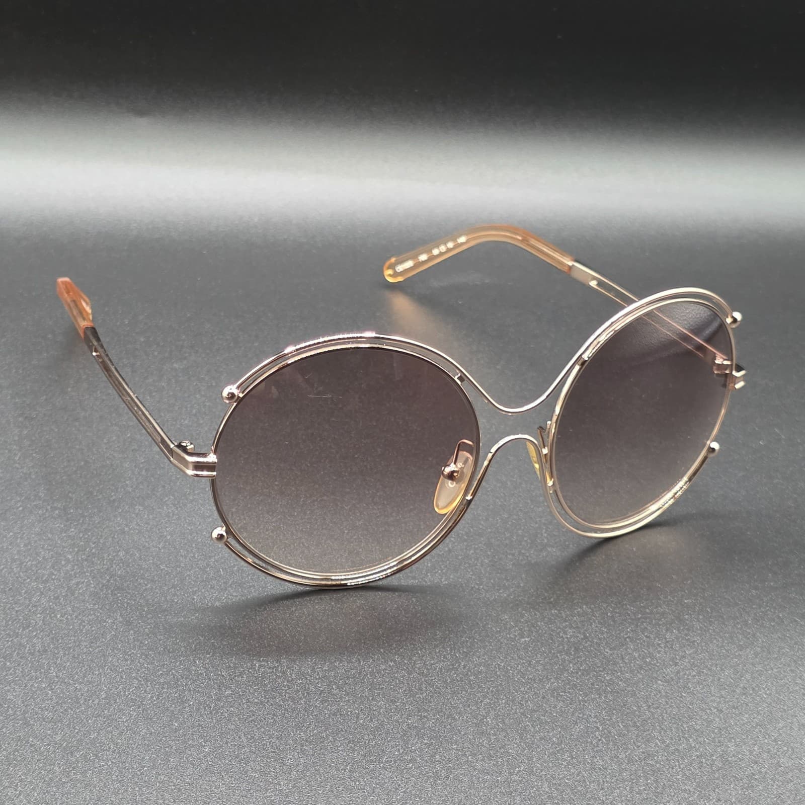 Chloé ISIDORA CE122S 785 rose gold peach/light grey shaded Sunglasses - Thumbnail 3