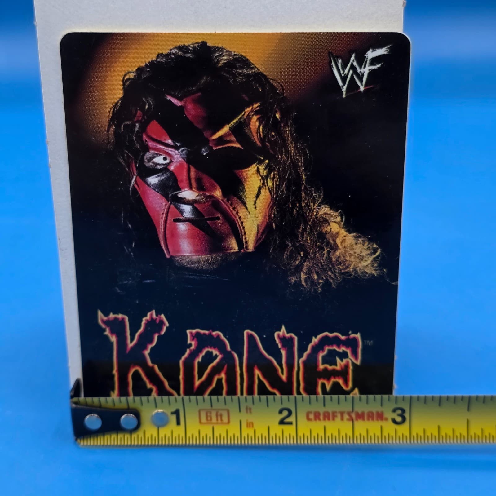 Vtg WWF Attitude Era KANE Vending Machine Prism Sticker Excellent NEW! #2 - Thumbnail 5