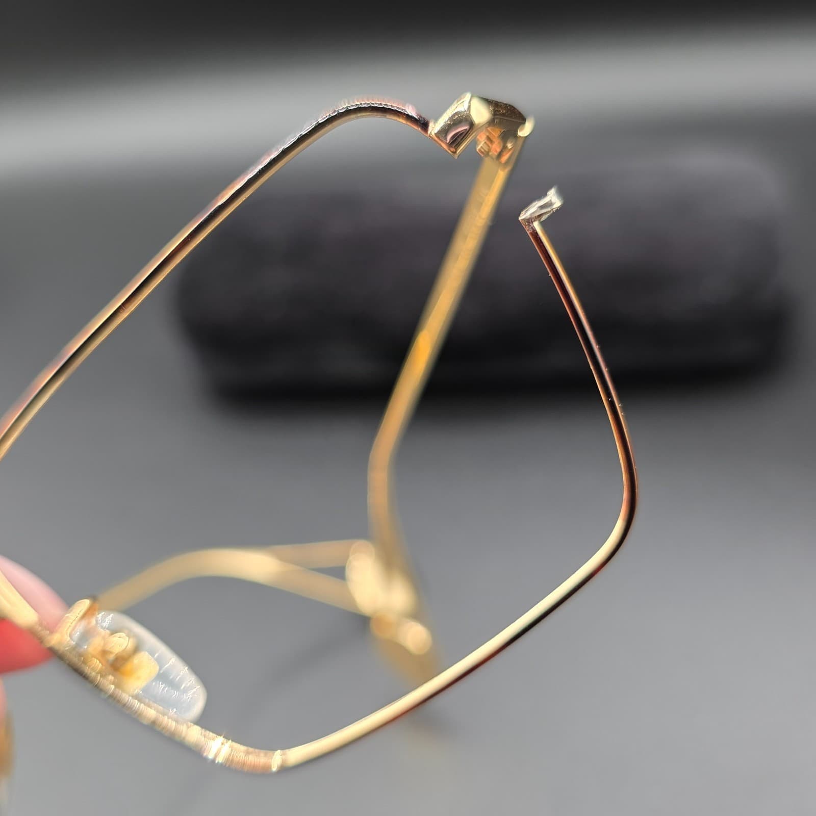 FOR PARTS OR REPAIR GUCCI GG0439O 006 GOLD AUTHENTIC FRAMES EYEGLASSES - Thumbnail 14