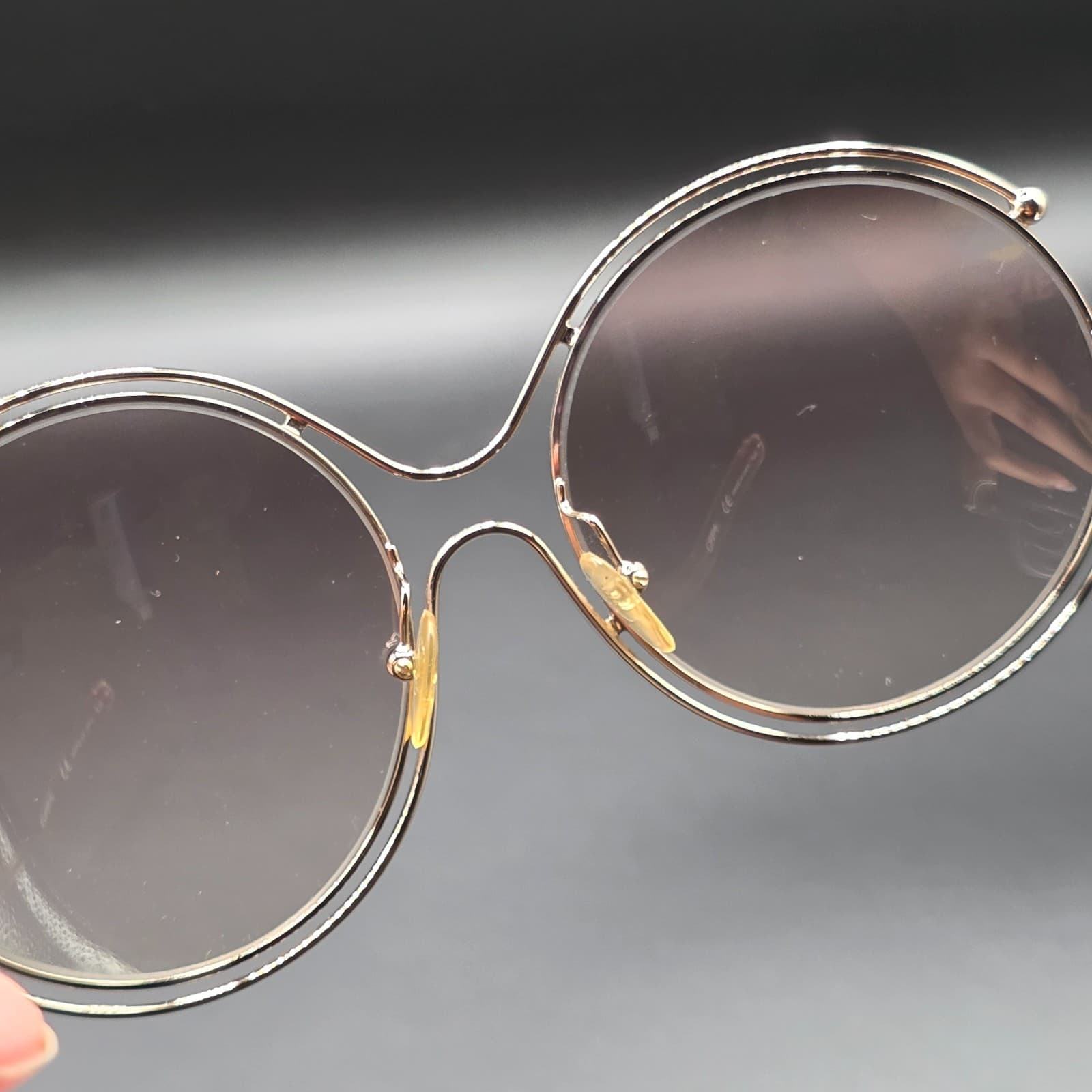 Chloé ISIDORA CE122S 785 rose gold peach/light grey shaded Sunglasses - Thumbnail 10