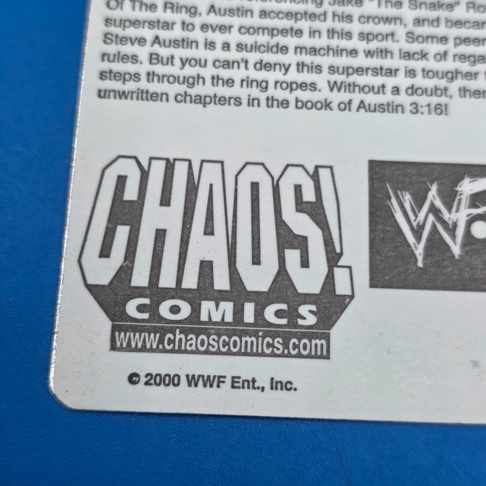 2000 World Wrestling Federation, Inc Stone Cold Steve Austin Vending Sticker - Thumbnail 3