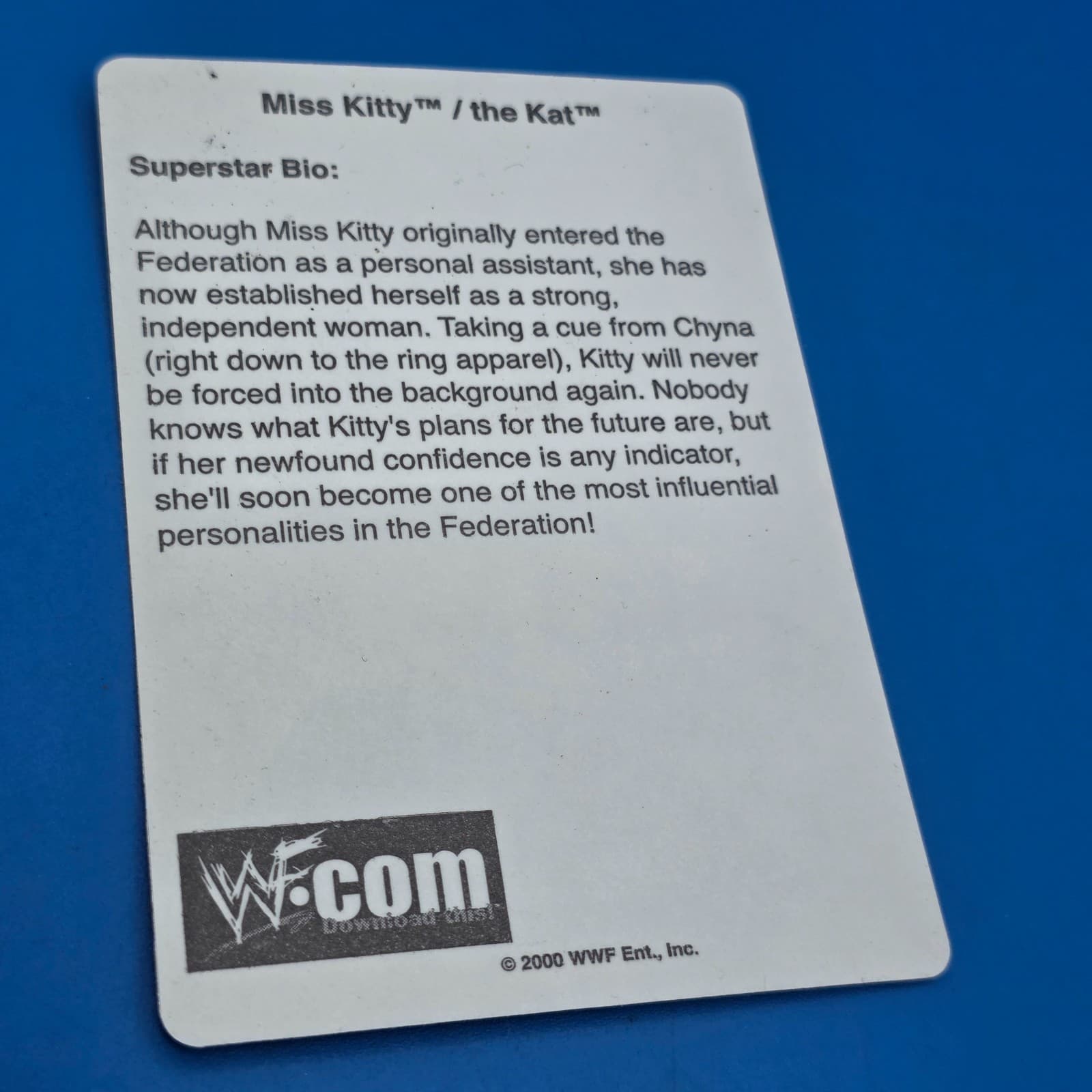 WWF 2000 Miss Kitty/ The Kat Wrestling Vending Sticker - New - Thumbnail 5