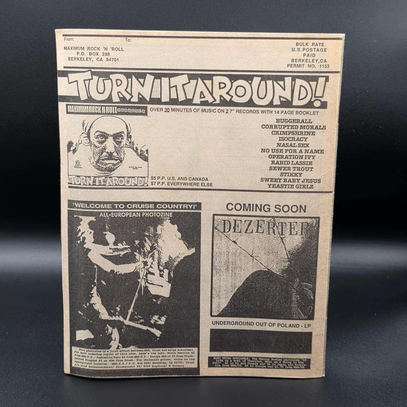 MAXIMUM ROCKNROLL Punk Rock Magazine Fanzine 54 November 1987 UK Punk Scene - Thumbnail 3