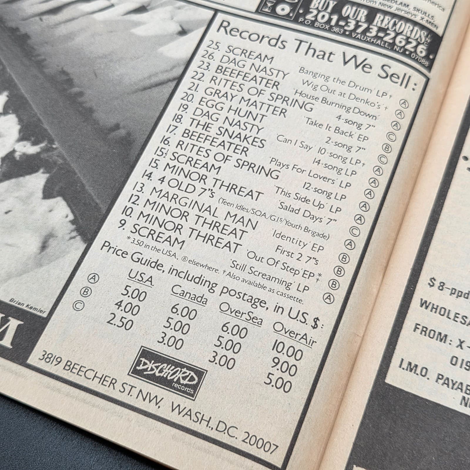 MAXIMUM ROCKNROLL Punk Rock Magazine Fanzine 54 November 1987 UK Punk Scene - Thumbnail 4