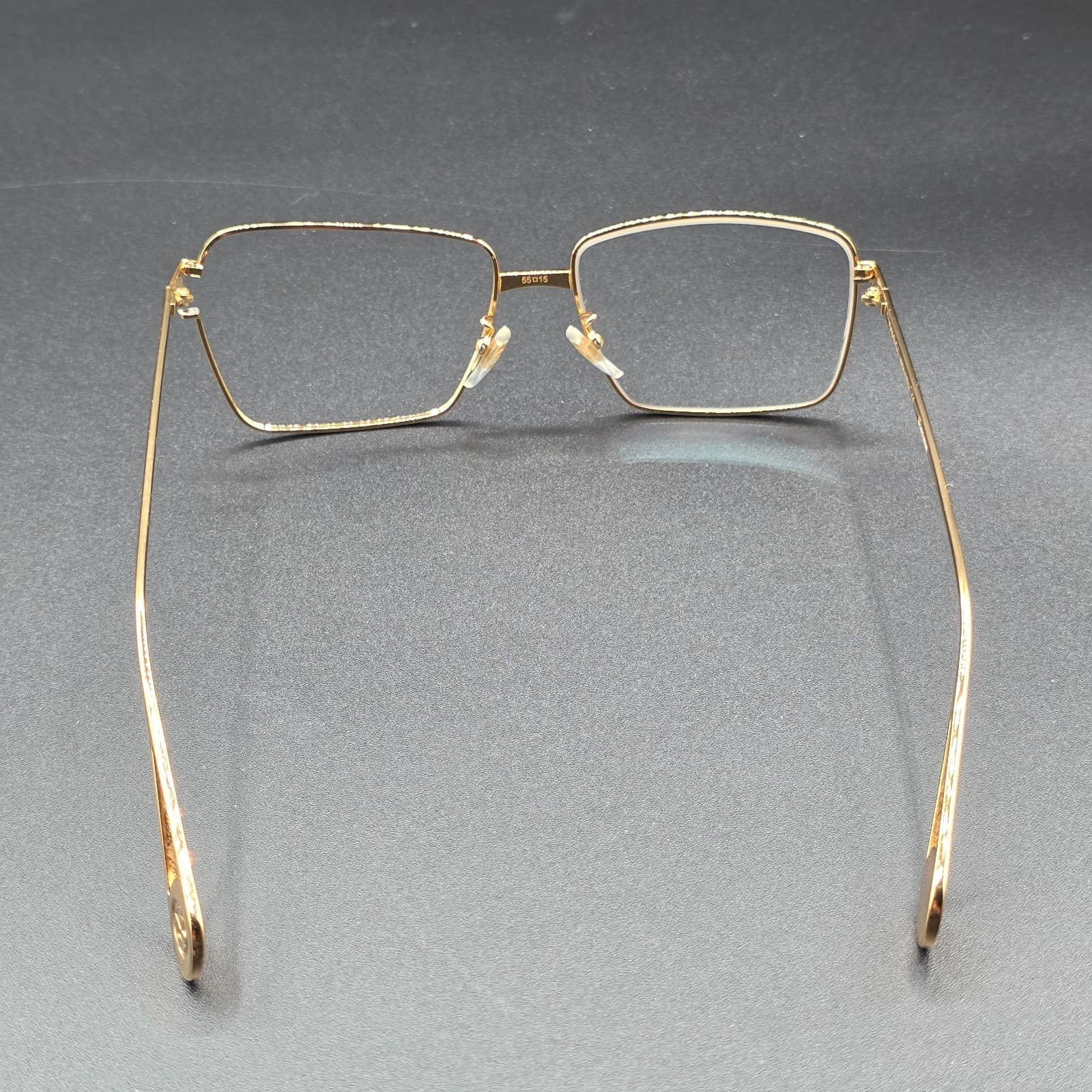 FOR PARTS OR REPAIR GUCCI GG0439O 006 GOLD AUTHENTIC FRAMES EYEGLASSES - Thumbnail 4