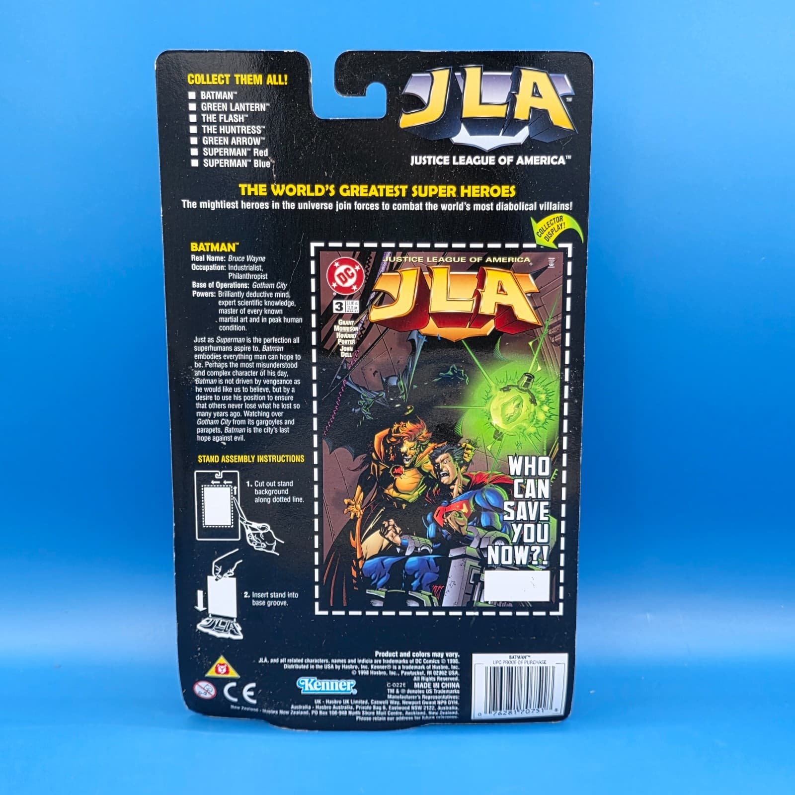 Vintage 1998 JLA Justice League of America Batman Action Figure Kenner - Thumbnail 4
