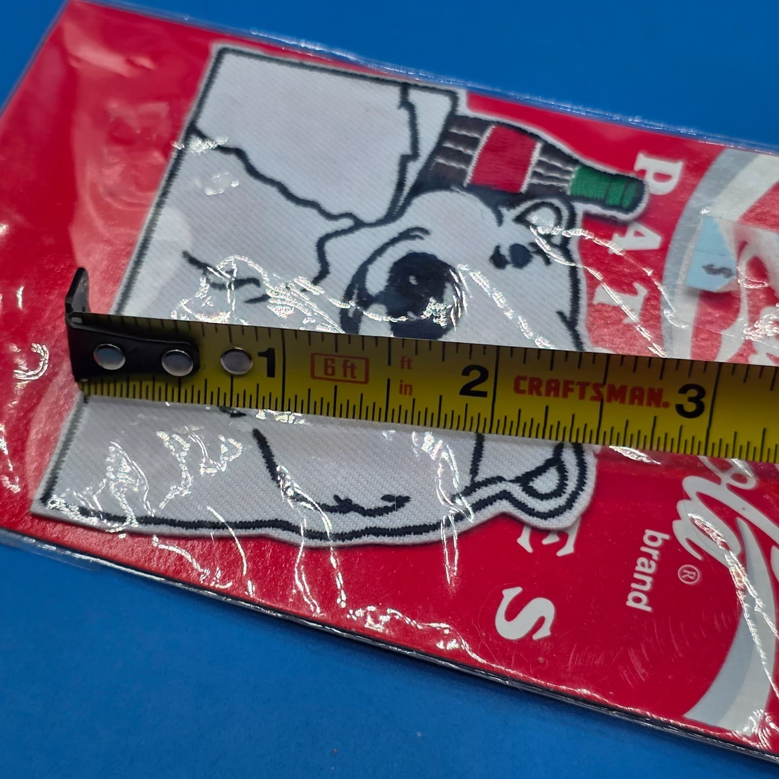 Vintage 1995 COCA COLA Patch Polar Bear ~ 3" Iron On Patch NEW Old Stock ~SEALED - Thumbnail 5
