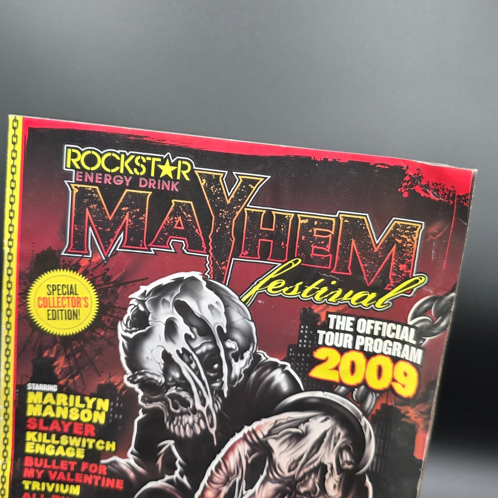 Official 2009 Mayhem Festival Program Marilyn Manson Slayer BFMV KSE Ripped RARE - Thumbnail 2