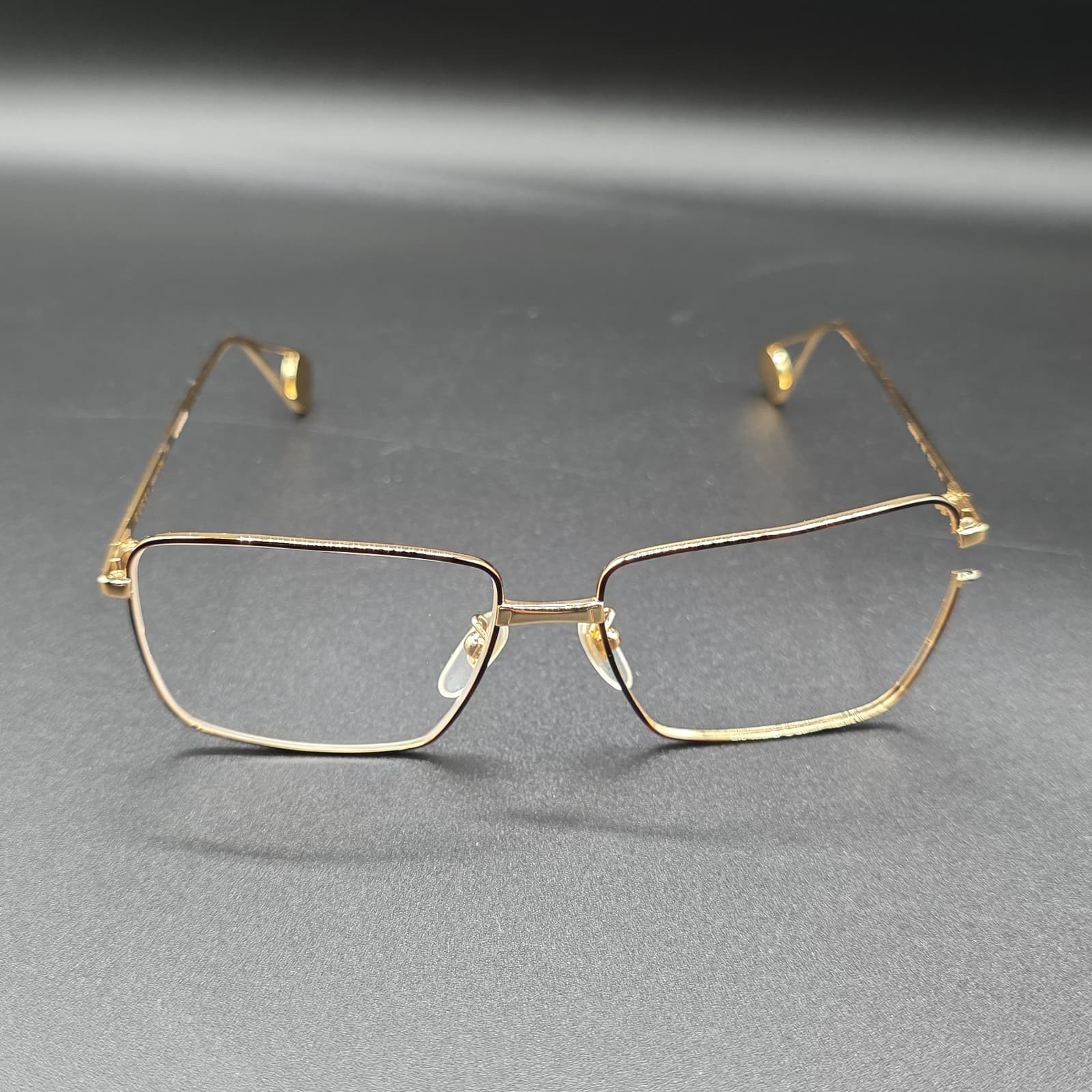FOR PARTS OR REPAIR GUCCI GG0439O 006 GOLD AUTHENTIC FRAMES EYEGLASSES - Thumbnail 11