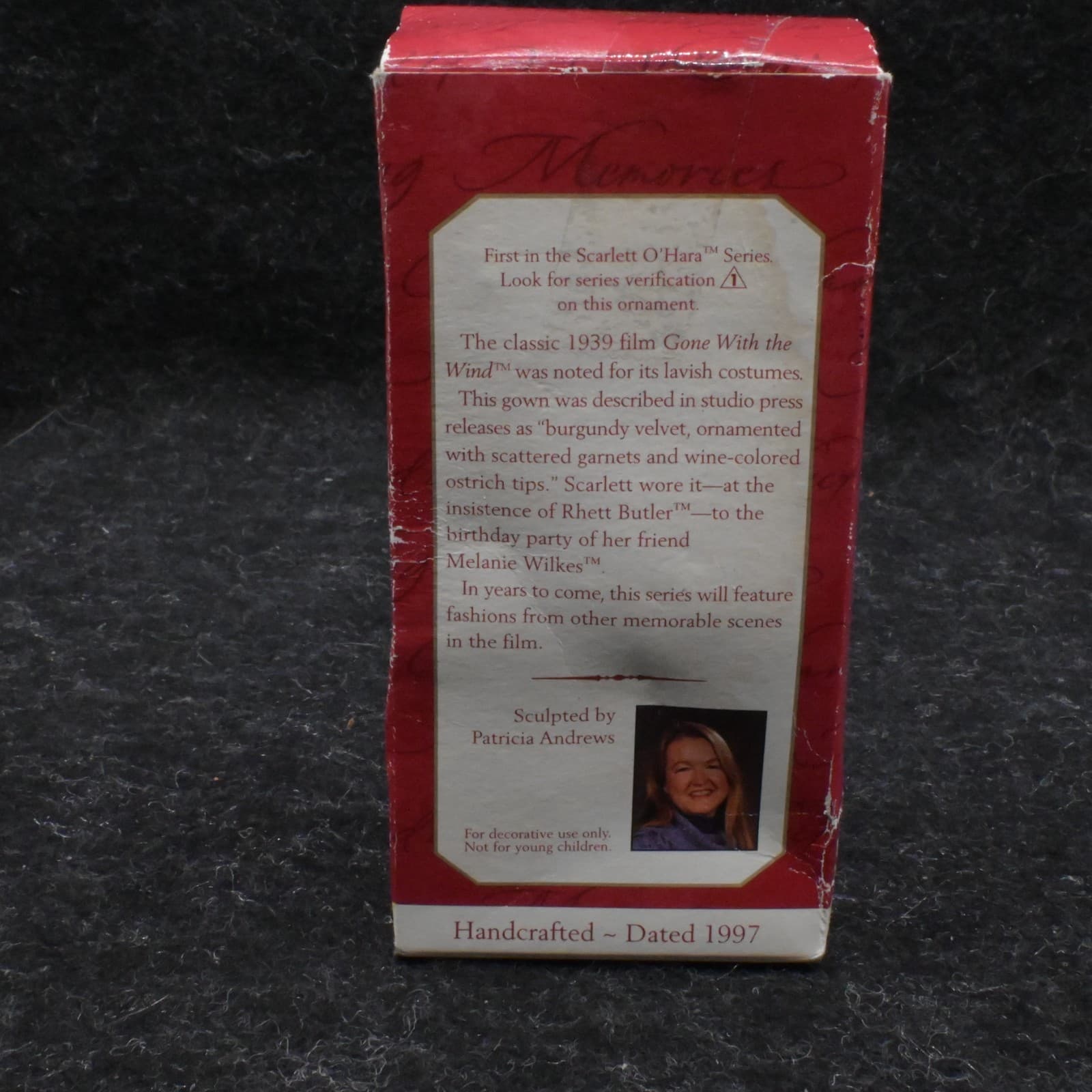 Vintage Scarlett O’Hara 1997 Gone w/Wind 1 Hallmark Christmas Tree Ornament New - Thumbnail 4
