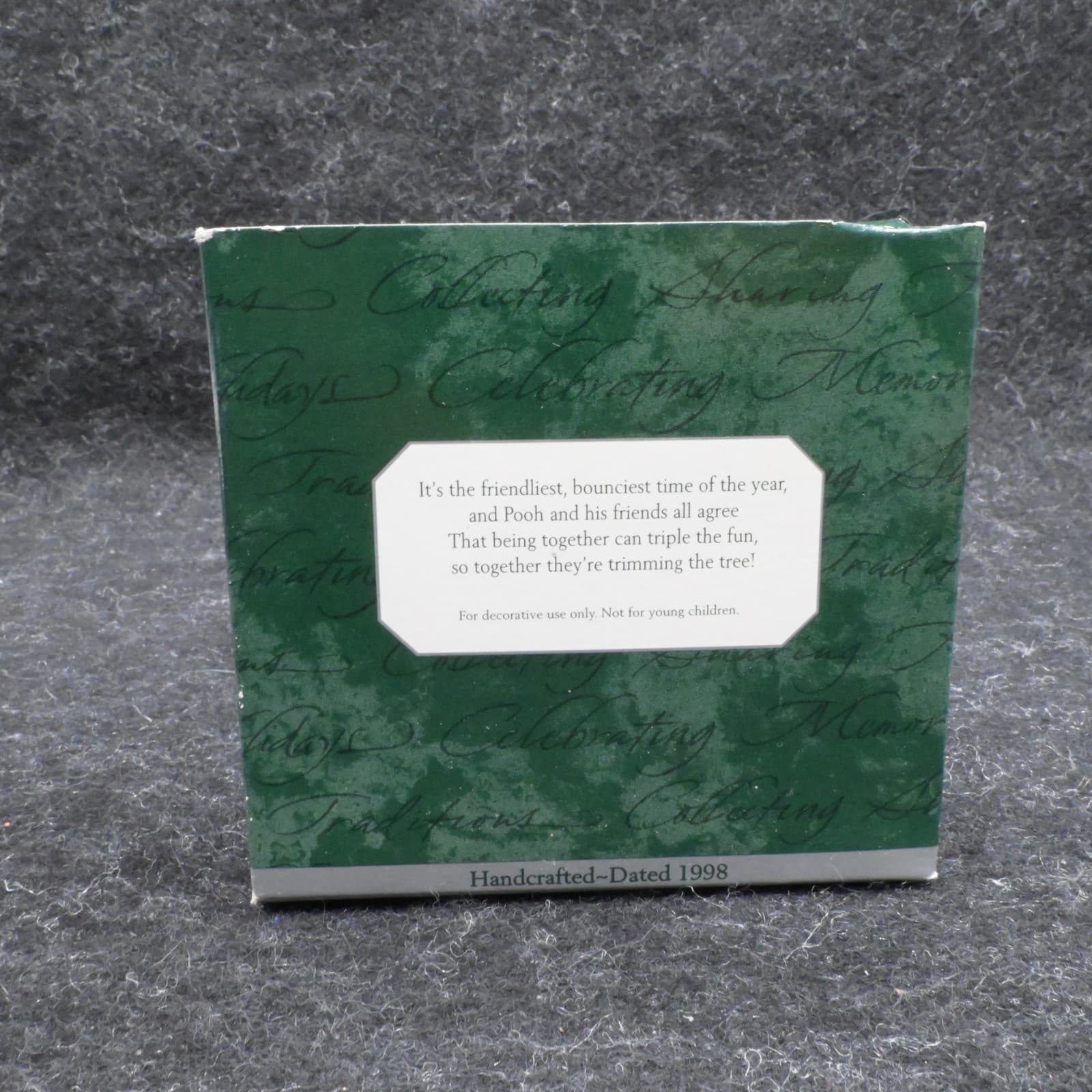1998 Hallmark Miniature Tree Trimmin' Time Disney Winnie The Pooh Tigger Piglet - Thumbnail 3