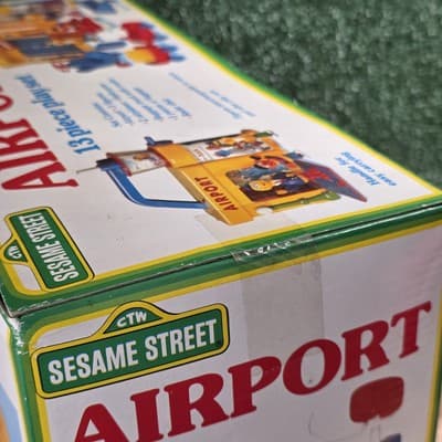 TYCO 1993 Sesame Street Airport Vintage Playset Planes Big Bird Ernie Figures - Thumbnail 5