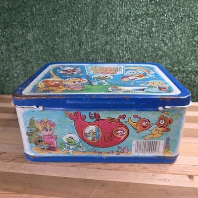 Vintage 1985 Jim Henson's Muppet Babies Metal Lunch Box Tin With Thermos Kermit - Thumbnail 7