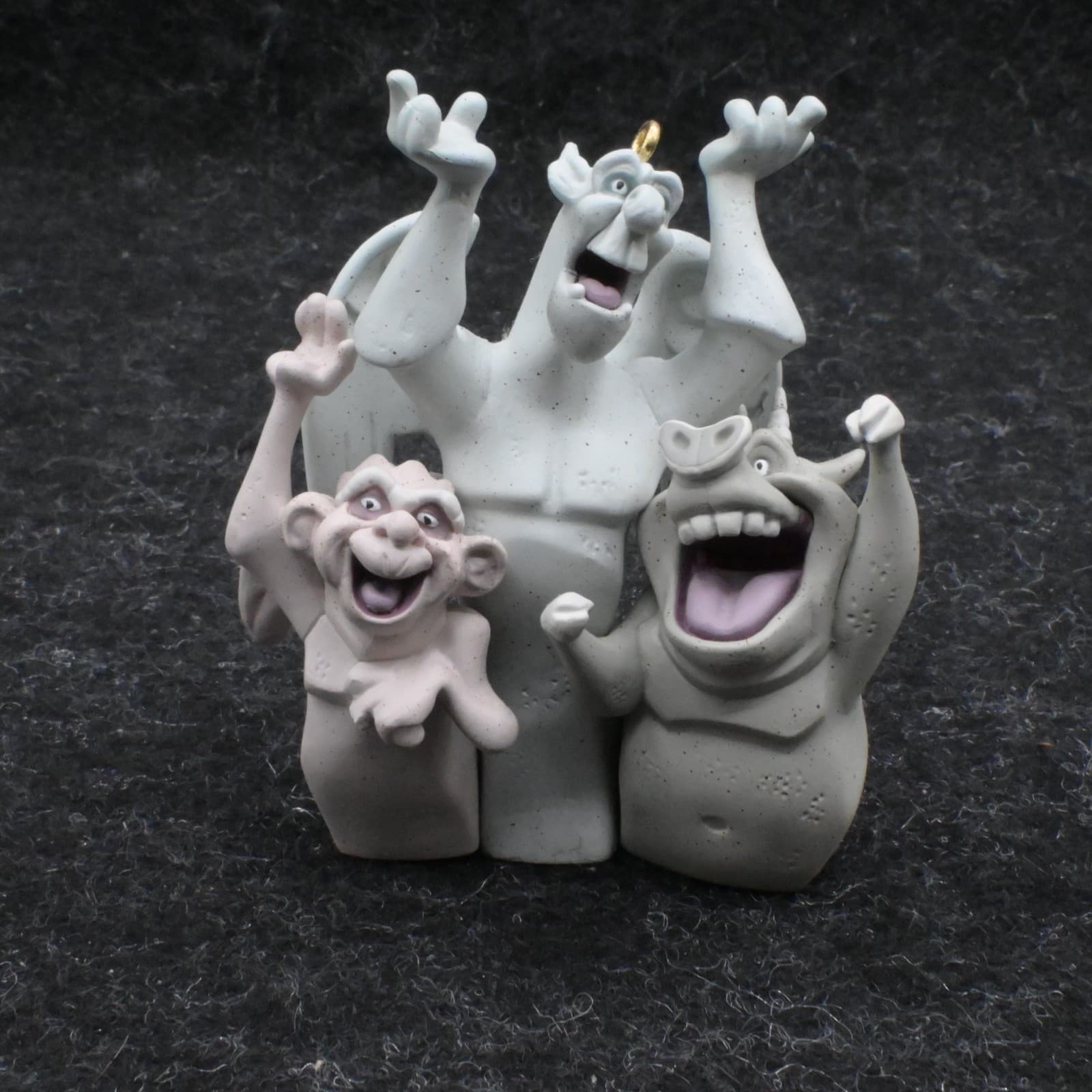 Hallmark Disney Hunchback of Notre Dame Laverne Victor Hugo Ornament 1996 Resin - Thumbnail 2