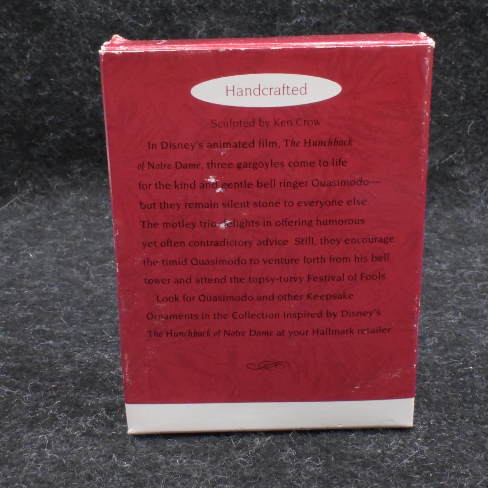 Hallmark Disney Hunchback of Notre Dame Laverne Victor Hugo Ornament 1996 Resin - Thumbnail 4