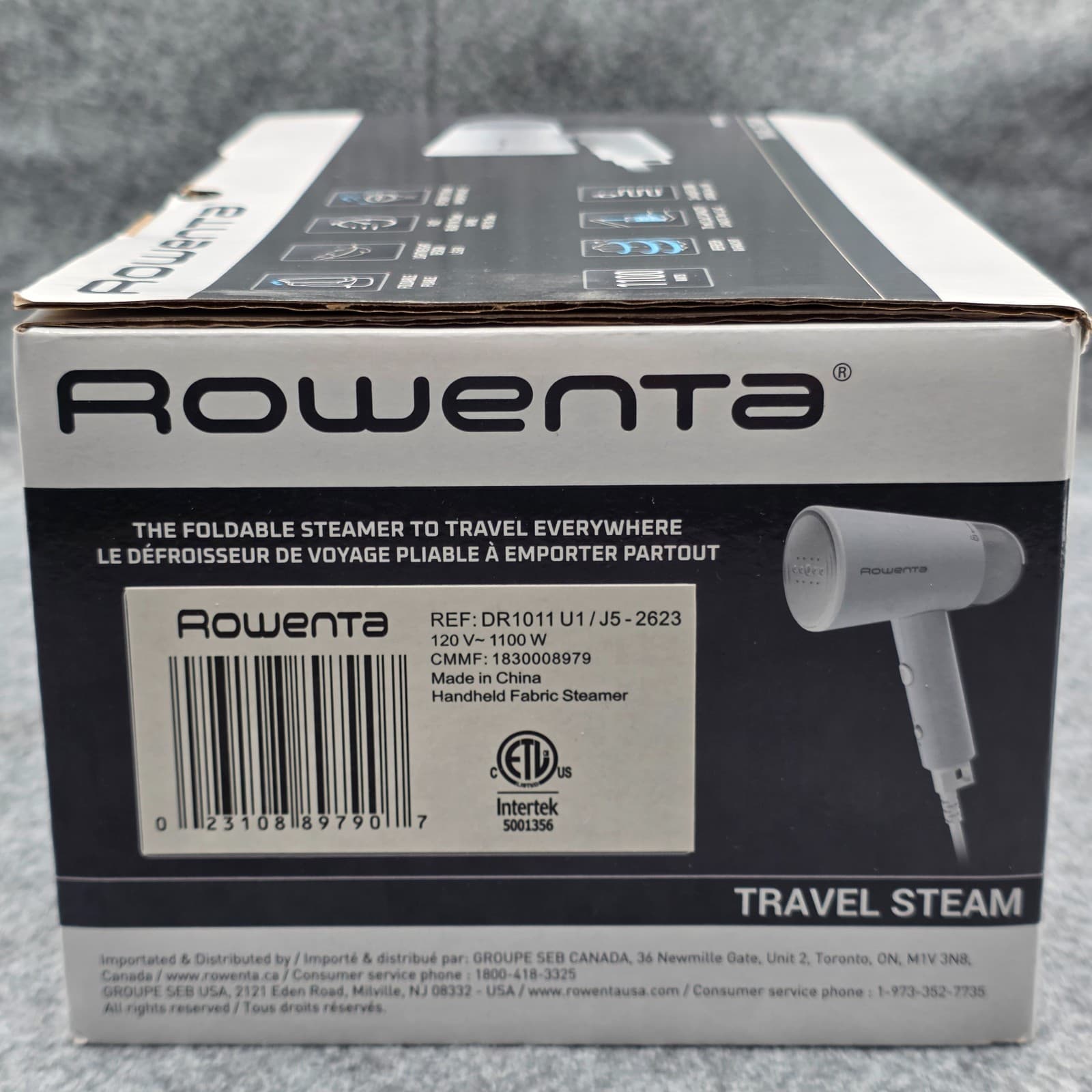Rowenta Handheld Garment Steamer for Clothes Travel Steam WHITE - Thumbnail 5