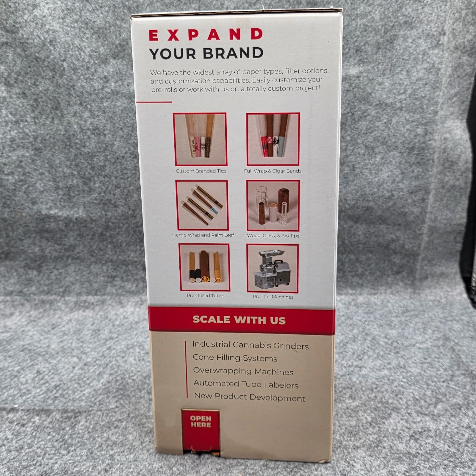 CUSTOM CONES USA STATE FLOWER WHITE PAPER 28MM M FINISH FILTER 800 COUNT - Thumbnail 6