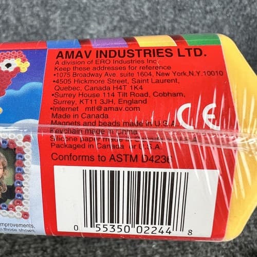 AMAV Vintage Bead Fair Colorful Beadwork Kit NEW SEALED #2244 Yellow Case - Thumbnail 7