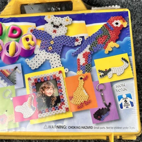 AMAV Vintage Bead Fair Colorful Beadwork Kit NEW SEALED #2244 Yellow Case - Thumbnail 5