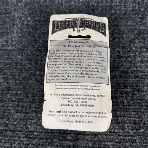 VTG 1996 Deadlands the Great Rail Wars Old West MAD SCIENTIST #1205 Pinnacle - Thumbnail 5
