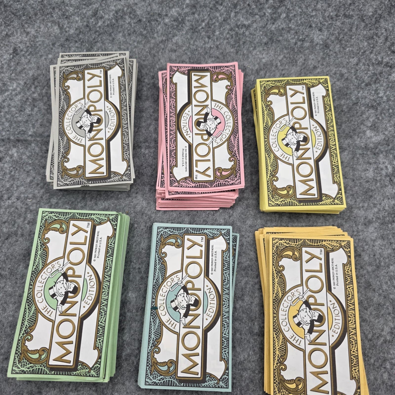 Franklin Mint Monopoly Game Money Replacement Set - 1991 - Thumbnail 3