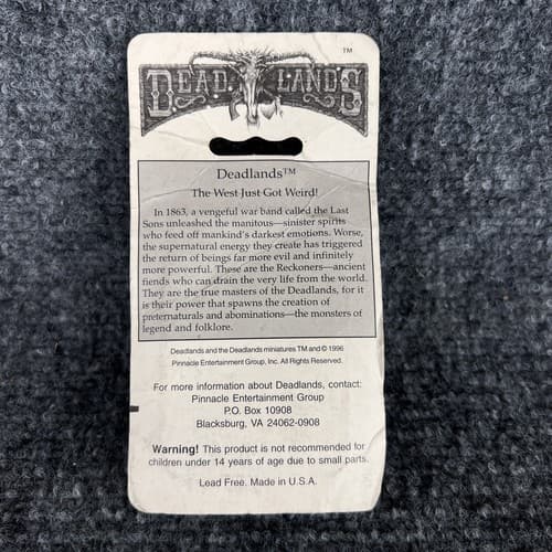 Vintage 1996 Pinnacle Deadlands Mini Undead Gunslinger 1201 Pack New - Thumbnail 5