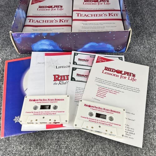 VTG Rudolphs Red Nosed Reindeer Lessons for Life 6 Teachers Kits In Promo Box - Thumbnail 4
