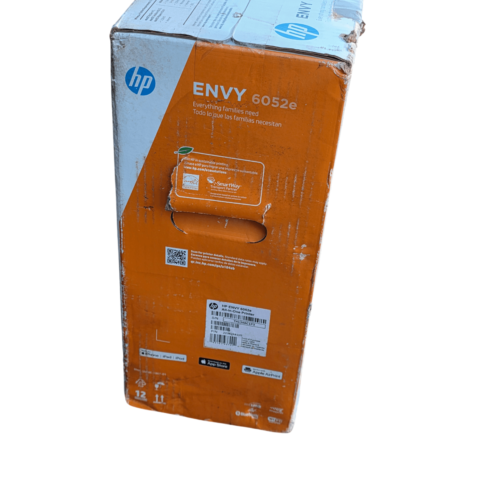 HP HP ENVY 6052e All-in-One Wireless Color Inkjet Printer White - Thumbnail 6