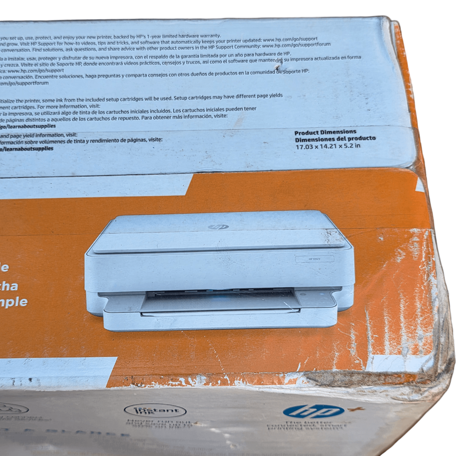 HP HP ENVY 6052e All-in-One Wireless Color Inkjet Printer White - Thumbnail 5