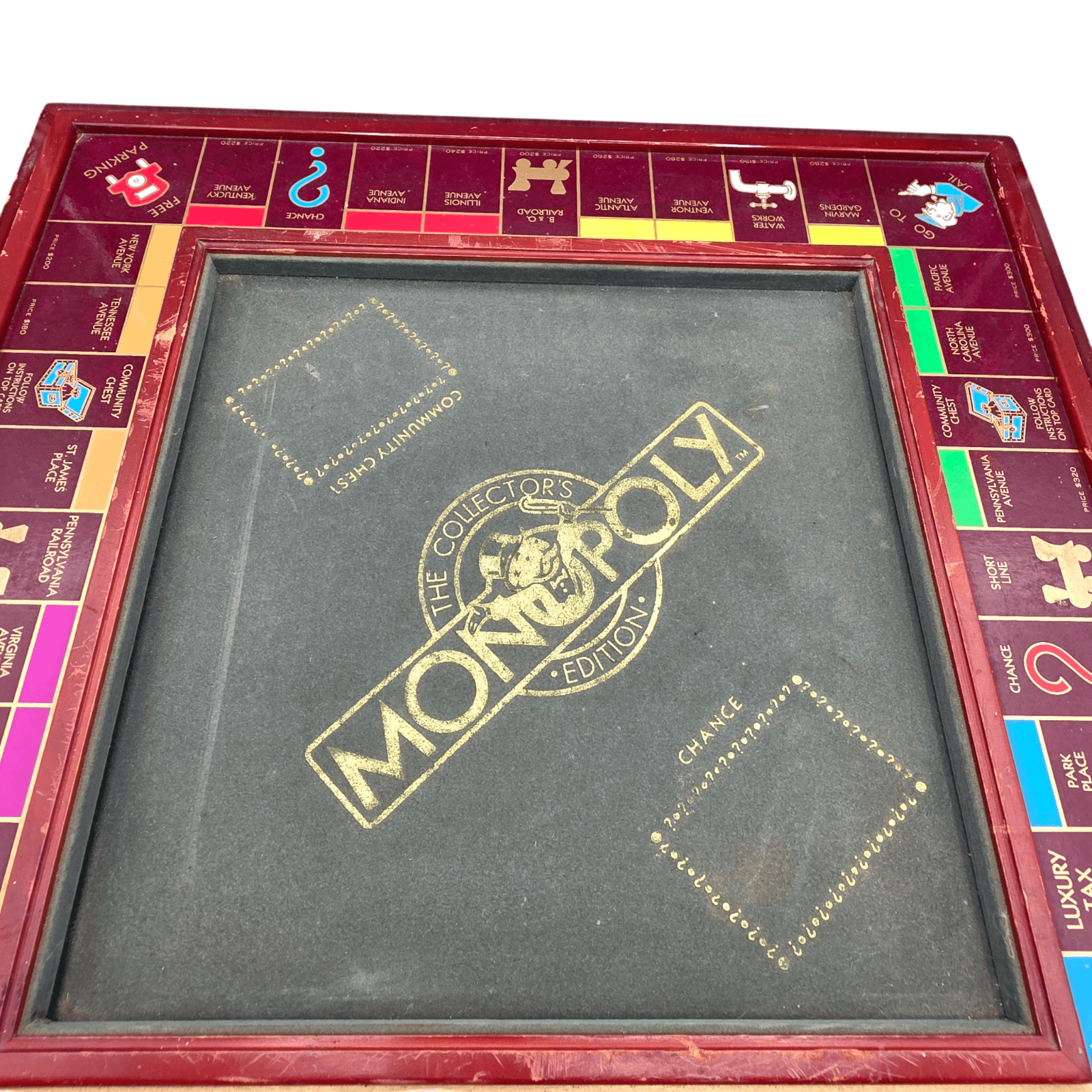 1991 Franklin Mint Monopoly Collector’s Edition Wooden Game Board Only 21" Rare - Thumbnail 4
